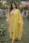 Ridhima By Mrudangi Simar Silk Embroidery Salwar Suits Wholesale Market In Surat